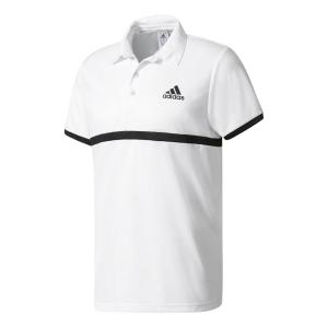 メール便OK adidas(アディダス) BBK44 メンズ コート ポロシャツ テニスウェア ホワイト｜sports
