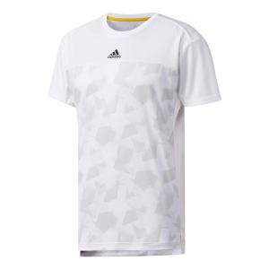 メール便OK adidas(アディダス) DJF12 メンズ テニスウェア MENS CLUB グラフィックTシャツ ホワイト｜sports