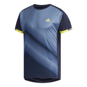 メール便OK adidas(アディダス) EYW18 メンズ テニスウェア 半袖Tシャツ  RULE＃9 コートグラフィック Tシャツ｜sports