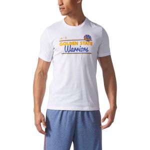 メール便OK adidas(アディダス) MLJ42 GFX TEE 2 メンズ 半袖Tシャツ NBA ウォリアーズ バスケットボール ホワイト｜sports