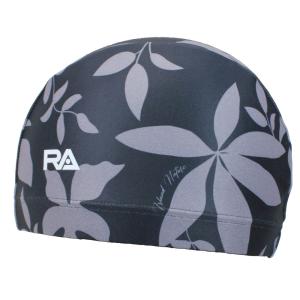 メール便OK RA（アールエー） RA124-LCYNNIGT NIGHT LEAVES ストレッチ スイムキャップ 水泳 フィットネス サップ｜sports