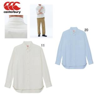 長袖 ワイシャツ メンズ カンタベリー canterbury ロングスリーブ ツイル シャツ ラグビー スポーツ カジュアル ウェア RA43540 アウトレット セール