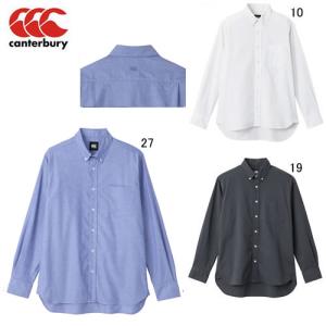 カンタベリー 長袖 ワイシャツ 限定モデル メンズ canterbury ロングスリーブ ストレッチ ボタンダウン シャツ ラグビー カジュアル RP43564 アウトレットセール