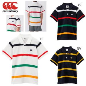 カンタベリー キッズ 半袖 ラガーシャツ CANTERBURY ショートスリーブ ラガーポロ ラグビー スポーツ カジュアル ウェア 子供服 RAJ33406 アウトレット セール
