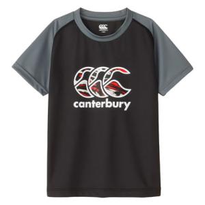 キッズ 半袖 ジャージ生地 Tシャツ カンタベリー CANTERBURY ジュニア プラクティス テ...