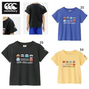 カンタベリー ジュニア 大きいサイズ 半袖 Tシャツ CANTERBURY ショートスリーブ ティーシャツ ラグビー カジュアル ウェア 子供服 セール RJ34354J｜sportsasahi