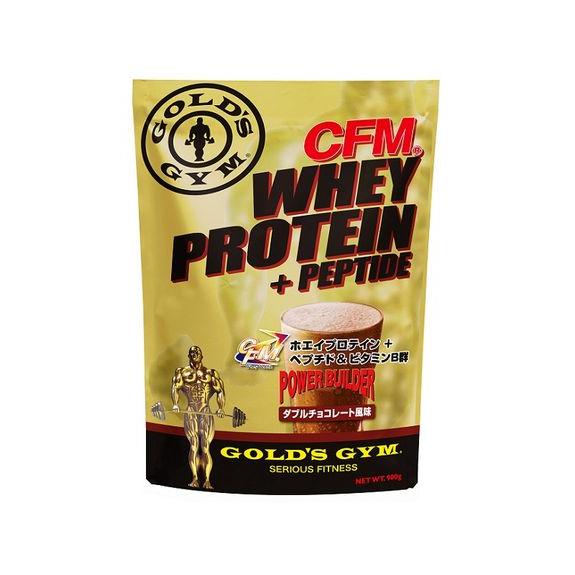 ゴールドジム GOLD&apos;S GYM CFMホエイプロテイン+ホエイペプチド&amp;ビタミンB ダブルチョコ...