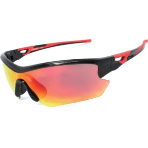 ARC 6186-01 スポーツアクセサリー サングラス SHINY BLACK/RED BIKE-SBKRD/SRD.RV｜sportsauthority