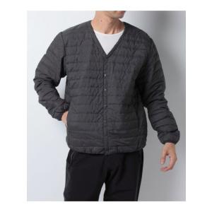 Alpine DESIGN アルパインデザイン V首 ダウンカーディガン AD-F19-014-026 CHA トレッキング アウトドア ベスト メンズ 杢チャコール セール