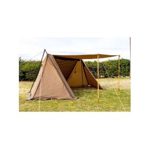 TARAS BOULBAタラスブルバ ワンサイドフォークAFシェルター DX TB-S20-015-003 キャンプ用品 ファミリーテント カーキ