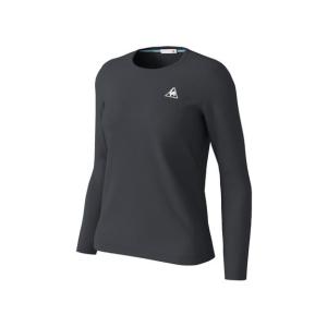 le coq sportif（ルコックスポルティフ） 長袖シャツ QMWPJB30ZZ BLK レディーススポーツウェア 長袖Tシャツ レディース BLK セール