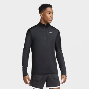 NIKE ナイキ ナイキ DF エレメント ハーフジップ L/S トップ CU6074-010 ランニング ウェア 長袖Tシャツ メンズ  メンズ ブラック/リフレクトシルバー セール
