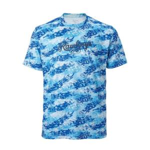 ローリングス Rawlings HACKS CAMO Tシャツ-ライトブルー 野球ウェア Tシャツ｜sportsauthority