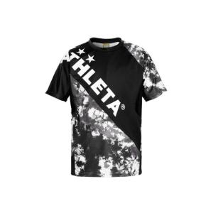 ATHLETA グラフィックプラシャツ 02346 サッカー 半袖プラクティスシャツ BLK セール