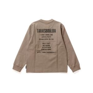 タラスブルバ TARAS BOULBA ジュニア 裏起毛ストレッチロングTシャツ トレッキング アウトドア 長袖Tシャツ ボーイズ グレージュ TBJ-F21-...