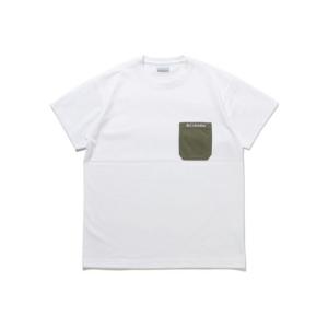 Columbia コロンビア ヤングストリートショートスリーブクルー PM0230-102 トレッキング アウトドア 半袖Tシャツ メンズ WHITE STONE GREEN セール
