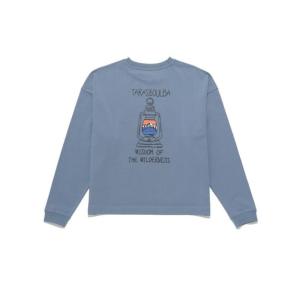 タラスブルバ TARAS BOULBA レディース ヘビーコットンロングTシャツ トレッキング アウトドア 長袖Tシャツ レディース ブルーグレー TBW-F2...