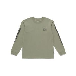 タラスブルバ TARAS BOULBA ジュニア ヘビーコットンロングTシャツ トレッキング アウトドア 長袖Tシャツ ジュニア ミント TBJ-F22-014-082 MNT