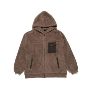 タラスブルバ TARAS BOULBA 防風フリース ジップパーカー トレッキング アウトドア フリース メンズ ブラウン TBM-F22-014-110 BRN