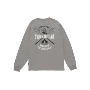 タラスブルバ TARAS BOULBA ヘビーコットン防蚊ロングTシャツマシュマロ トレッキング アウトドア 長袖Tシャツ メンズ グレー TBM-F22-014-112 GRY