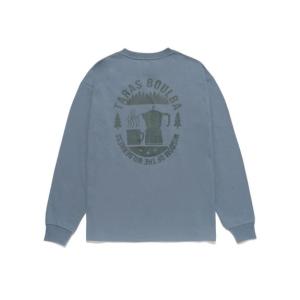 タラスブルバ TARAS BOULBA レディースヘビーコットン防蚊ロングTシャツコーヒー トレッキング アウトドア 長袖Tシャツ レディース ブルーグレー TBW-F22...