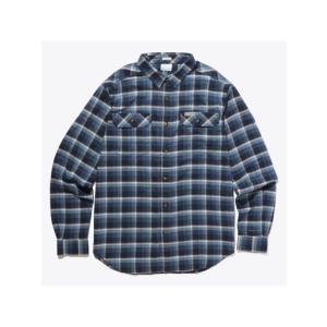 コロンビア Columbia フレアガンストレッチフラネルシャツ トレッキング アウトドア 長袖シャツ メンズ COLLEGIATE NAV AM0232-465