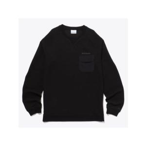 コロンビア Columbia スチュアートブラッシュロングスリーブクルー トレッキング アウトドア 長袖Tシャツ メンズ BLACK PM0722-010