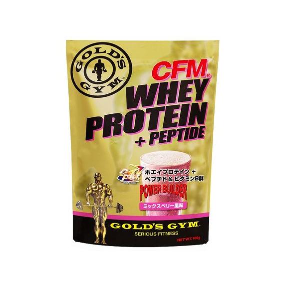 ゴールドジム GOLD&apos;S GYM CFMホエイプロテイン+ホエイペプチド&amp;ビタミンB ミックスベリ...