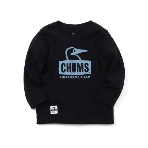 チャムス CHUMS Tシャツ 長袖 ジュニア キッズブービーフェイスロングスリーブTシャツ Kid's Booby Face L/S T-Shirt CH21-1207 Black *Blue