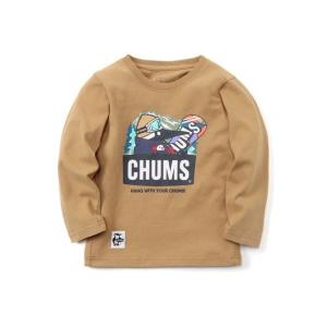 チャムス CHUMS Tシャツ 長袖 ジュニア キッズスノーボーディングブービーロングスリーブTシャツ Kids Snowboarding Booby L/S T-Shirt CH21-1252 Beige