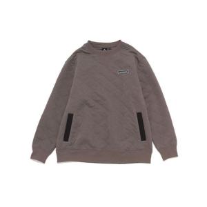 タラスブルバ TARAS BOULBA ドライミックス 接結キルトクルーネック トレッキング アウトドア 長袖シャツ メンズ グレージュ TBM-F22-014-148 GRY