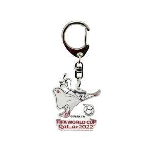 FIFA World Cup Qatar 2022 公式ライセンス商品キーホルダーマスコット サッカー ワールドカップ WHT MS22592