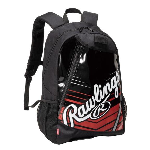 ローリングス Rawlings ジュニアバックパック 22L-ブラック/ホワイト/レッド バッグ デ...