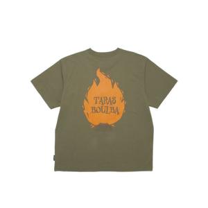 タラスブルバ TARAS BOULBA コットン天竺 プリントＴシャツ（焚き火） トップス Tシャツ｜sportsauthority