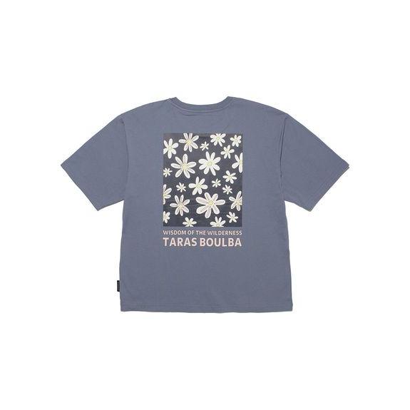 タラスブルバ TARAS BOULBA レディース コットン天竺 プリントＴシャツ（フラワー） トッ...