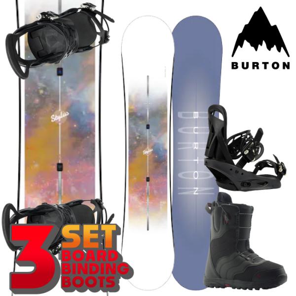 BURTON WOMEN&apos;S バートン スノーボード - ビンディング - ブーツ 3点セット 23...