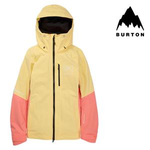 日本正規品 スノーボード ウェア バートン ジャケット 23-24 BURTON WOMEN'S [AK] UPSHIFT GORE-TEX 2L JACKET Buttermilk/Reef Pink ウィメンズ｜sportsbomber