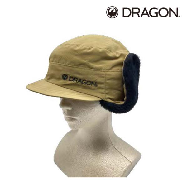 DRAGON ドラゴン キャップ 帽子 23-24 FLAP CAP Sand/Black フライト...