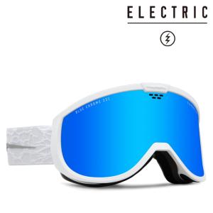 日本正規品 スノーボード ゴーグル エレクトリック 23-24 ELECTRIC CAM Matte White Nuron/Blue Chrome 24CM スキー｜sportsbomber