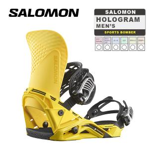 日本正規品 スノーボード ビンディング サロモン ホログラム 23-24 SALOMON HOLOGRAM Vibrant Yellow MEN'S バインディング メンズ 男性 2024 スノボー｜sportsbomber