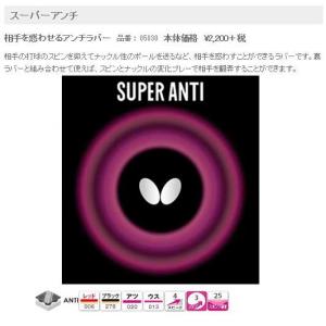バタフライ　スーパー・アンチ　アンチ裏ソフト　 Butterfly　SUPER ANTI  05030｜sportsguide