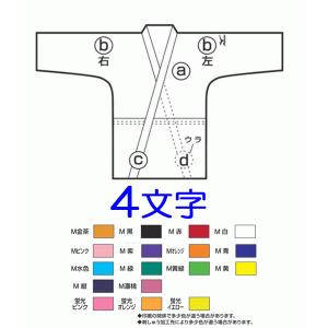 柔道衣上着・個人名刺繍4文字　製品刺繍　金・銀以外　 ミズノ　新規購入者限定｜sportsguide