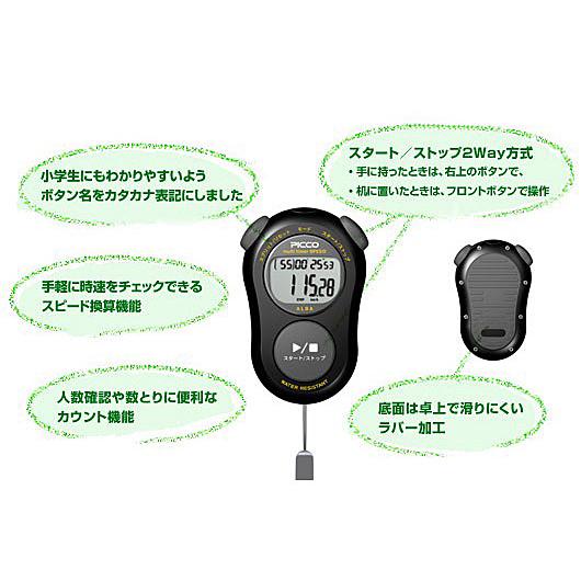 アルバピコマルチタイマースピード　セイコー　ADMF001（ブラック） [W074]　スピード換算機...