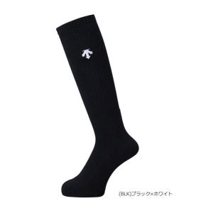 ハイソックス ブラック×ホワイト ワンポイントソ...の商品画像