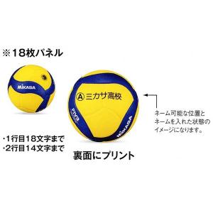 チーム名入り公式試合球V200W　ミカサ　5号試合球　18枚パネル　受注生産品｜sportsguide