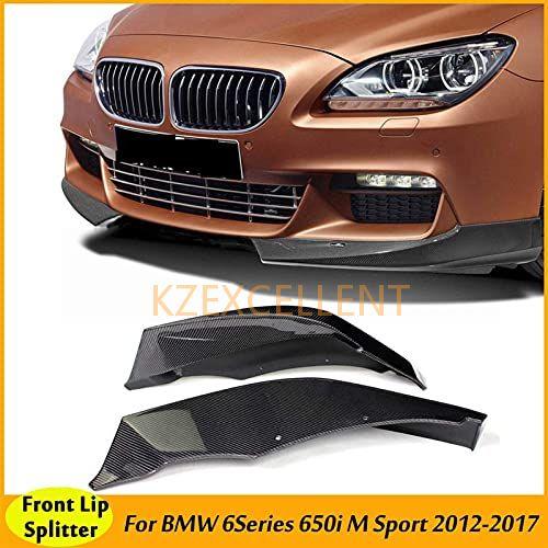 カーボンファイバーM6フロントリップバンパーディフューザースプリッターフィットBMWF06 F12 ...