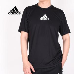 アディダス adidas メンズ Tシャツ スポーツウェア トレーニング 運動 M D2M 3ストライプス Tシャツ GM2126 黒｜sportsivy