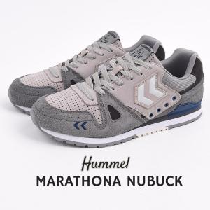 ヒュンメル hummel スニーカー メンズ カジュアル ローカット シューズ ファッション MARATHONA NUBUCK HM213003 1100｜sportsivy