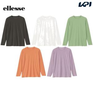 エレッセ Ellesse テニスウェア メンズ   ウェールベンチレーションロングスリーブシャツ EM023150- 2023FW｜sportsjapan