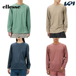 エレッセ Ellesse テニスウェア ユニセックス W.P.D.ダブルフェイスロングスリーブティ EU123100 2023SS｜sportsjapan